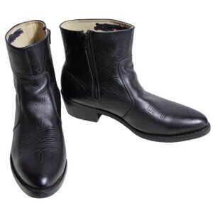 Durango Western Men's Ankle Boots SZ 12D Low Cowboy Black Leather